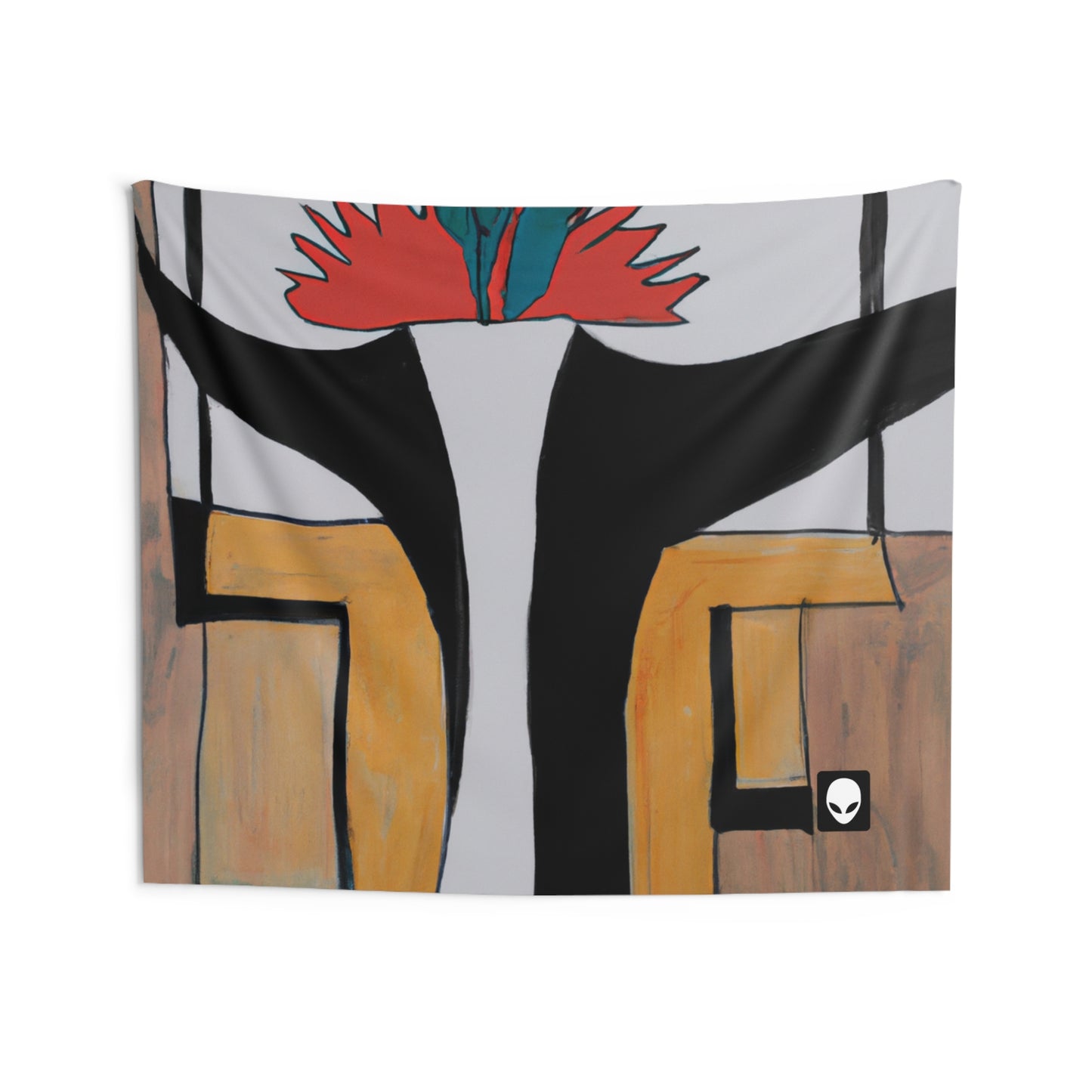 "Exploring Balance and Pattern in Abstract Art" - The Alien Wall Tapestries