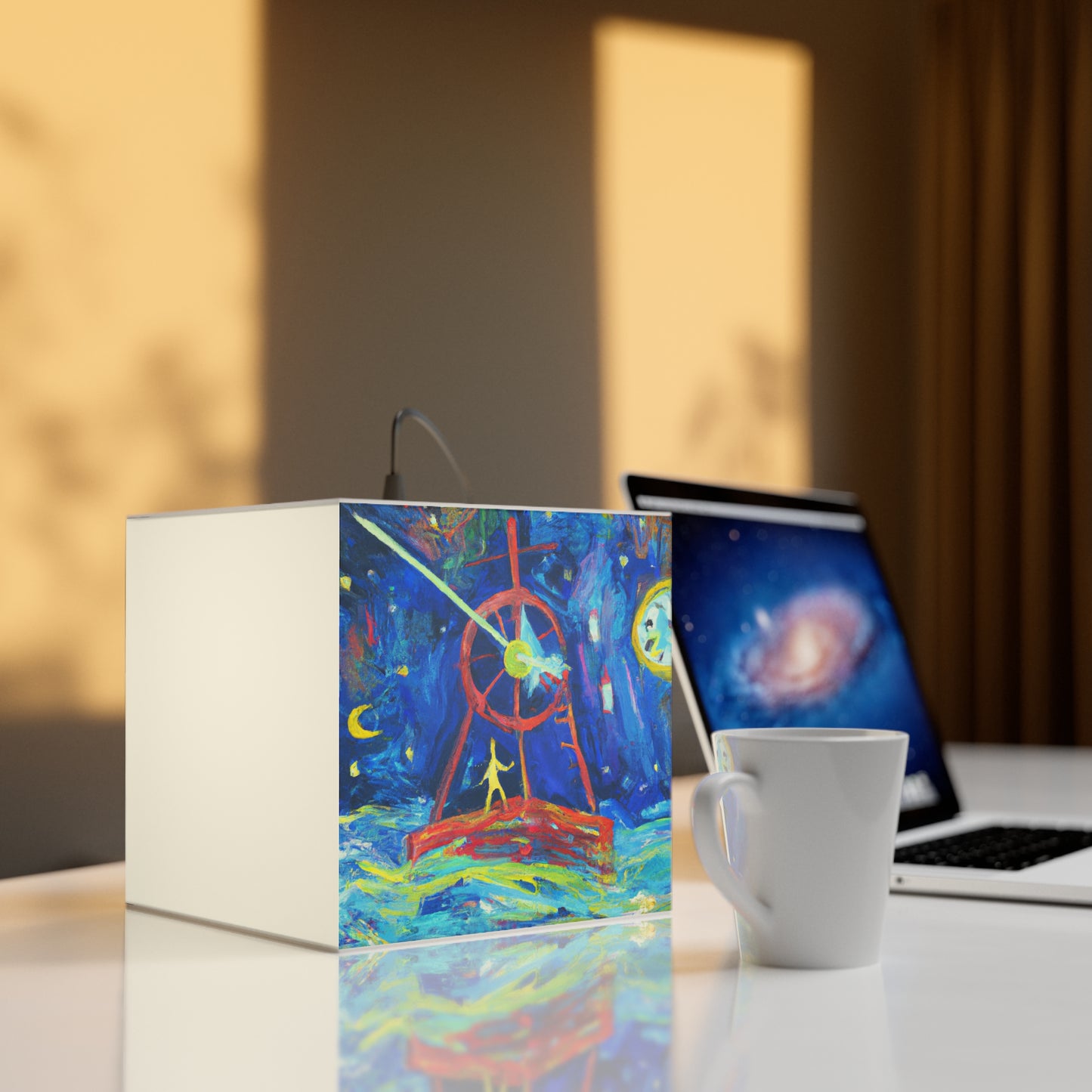 „Eine Reise durch die Zeitalter“ – Die Alien Light Cube Lampe