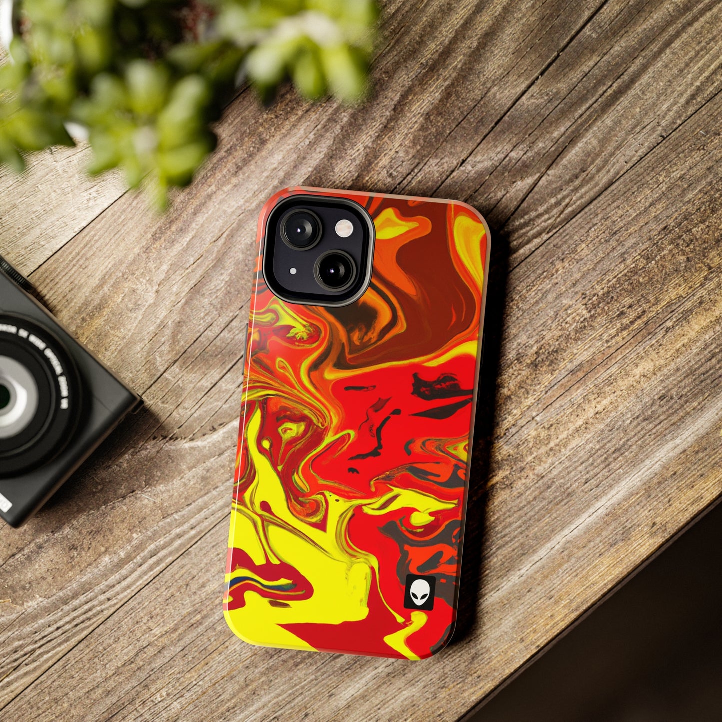 "Abstract Energy in Motion" - The Alien Tough Phone Cases