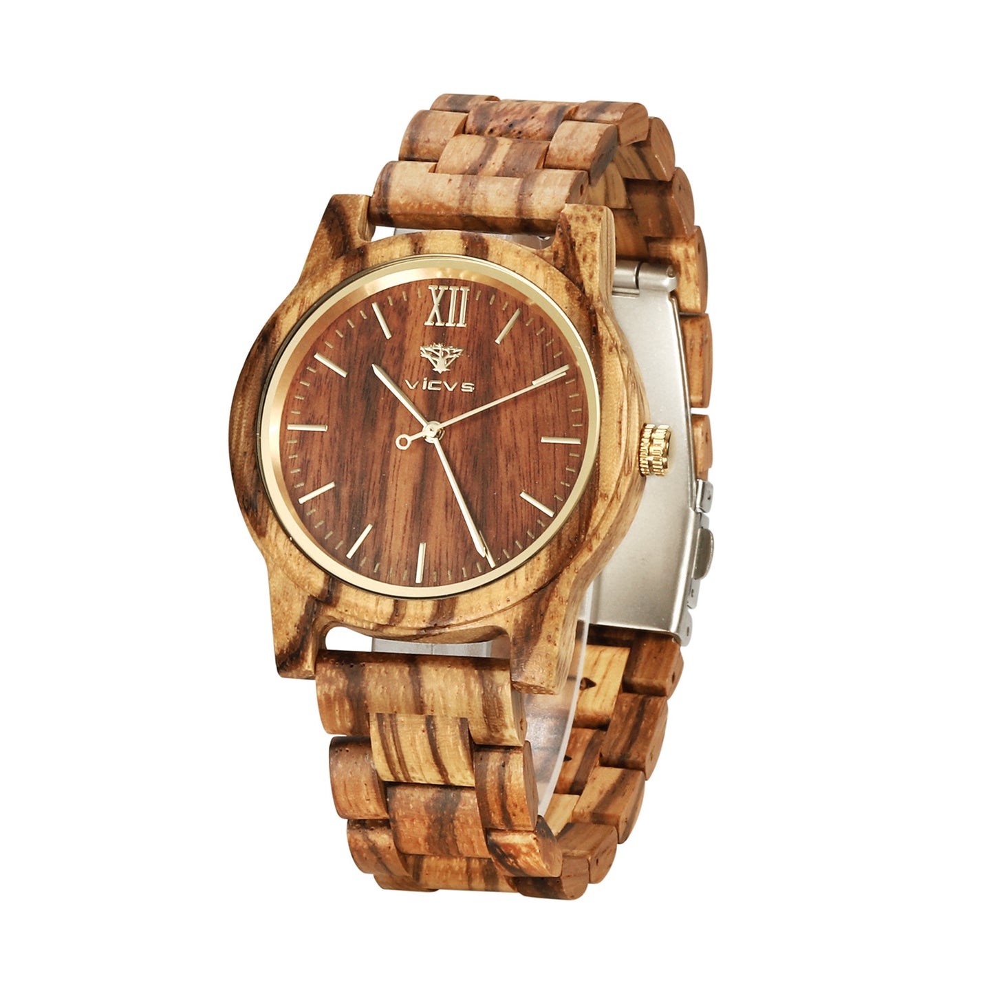 Zebra Fashion Wooden Quartz Watch