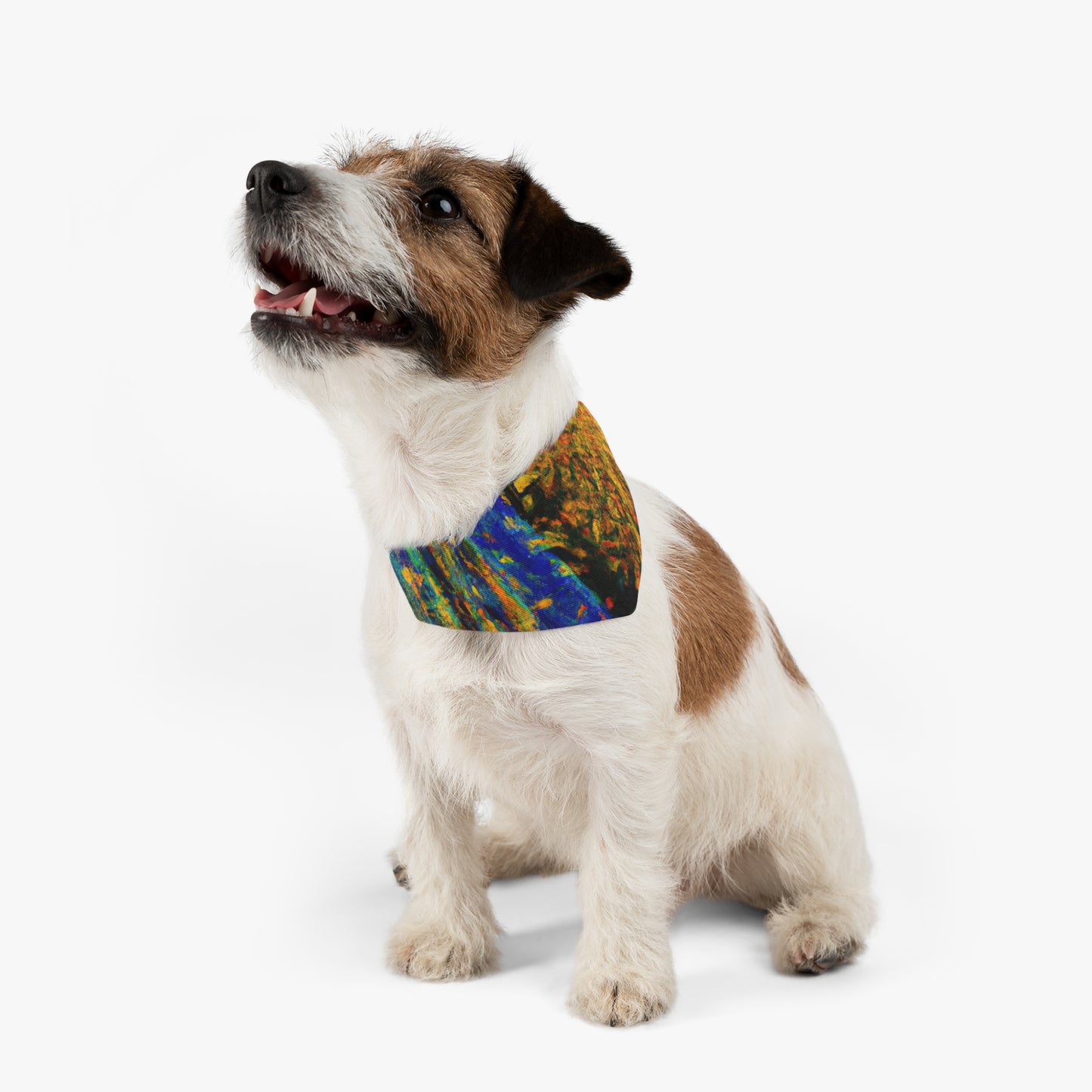 "Atracción encendida" - El collar de bandana para mascotas alienígenas