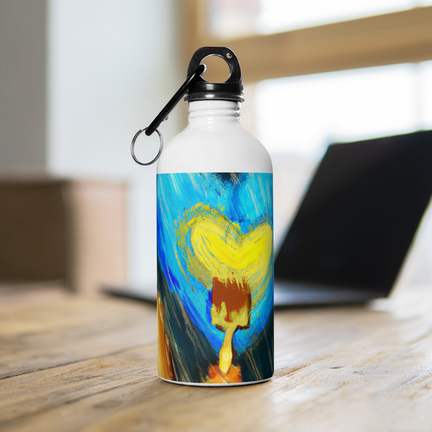 "Life-size Love in a Stormy Sky" - The Alien Stainless Steel Water Bottle