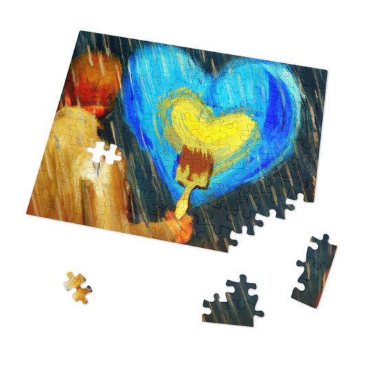 "Life-size Love in a Stormy Sky" - The Alien Jigsaw Puzzle