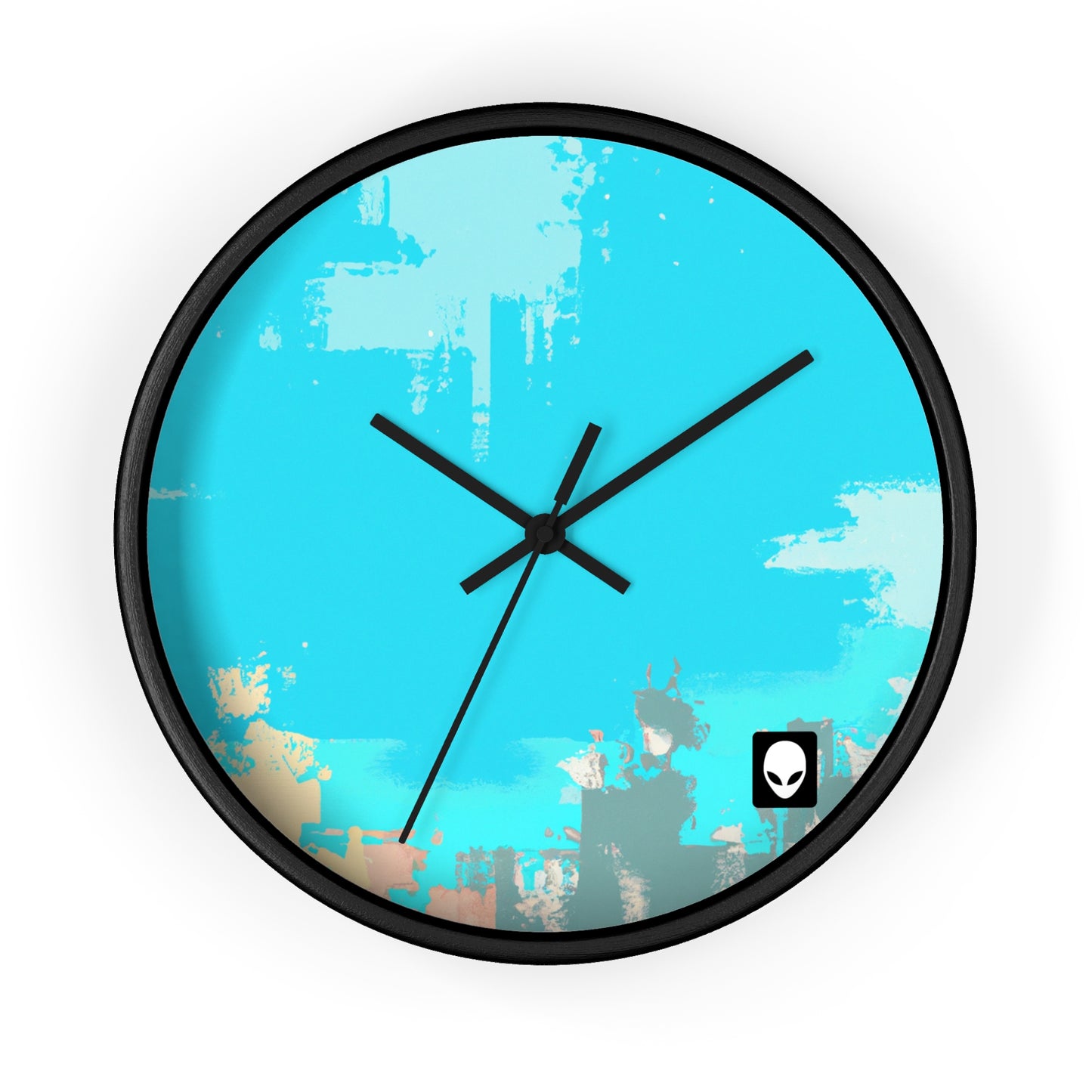 "A Breezy Skyscape: A Combination of Tradition and Modernity" - The Alien Wall Clock