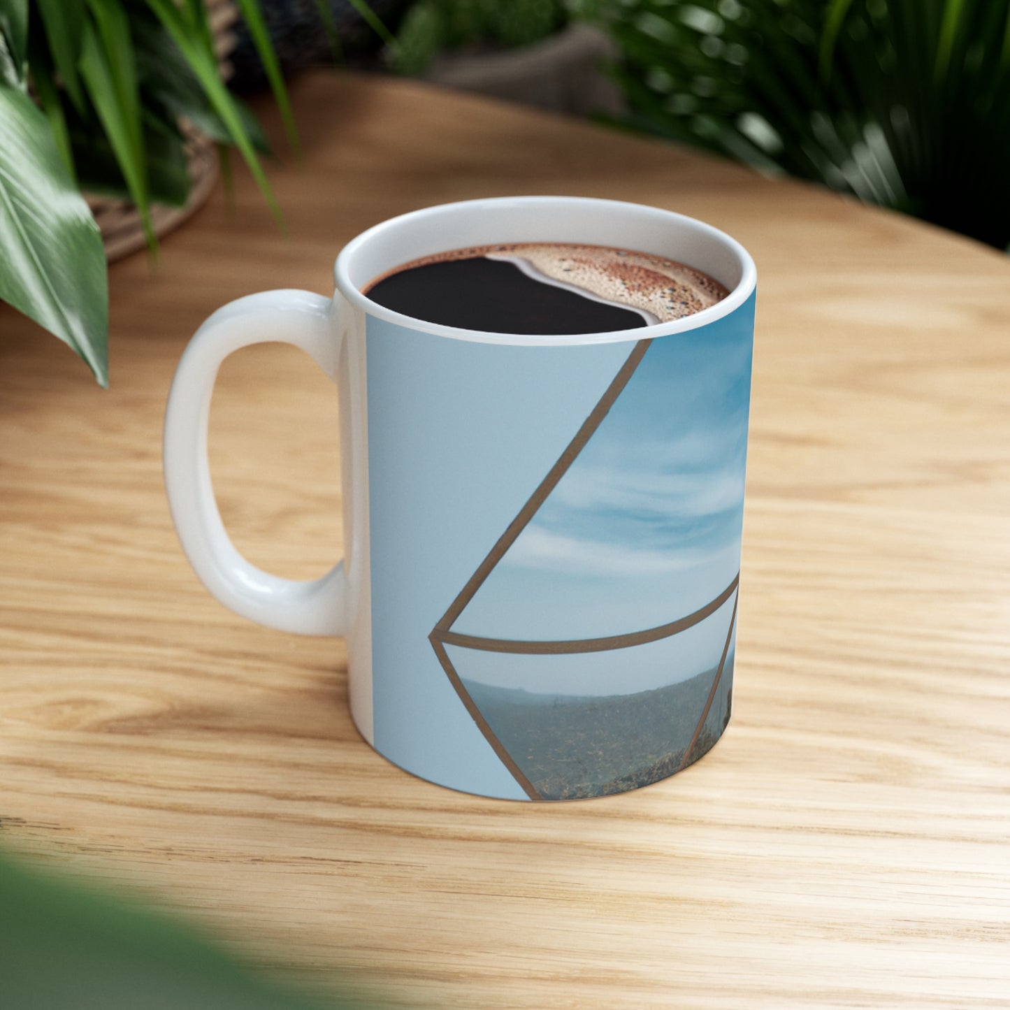 "Dreamscapes: An Everyday Art Collage" - The Alien Ceramic Mug 11 oz