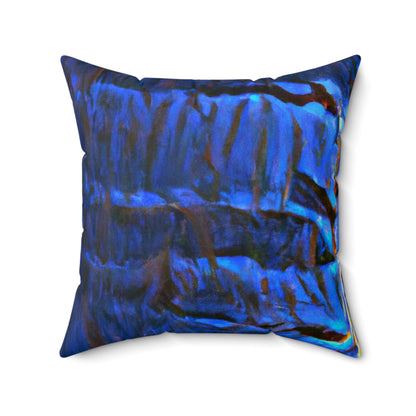 "Divisiones eléctricas en los cielos" - The Alien Square Pillow