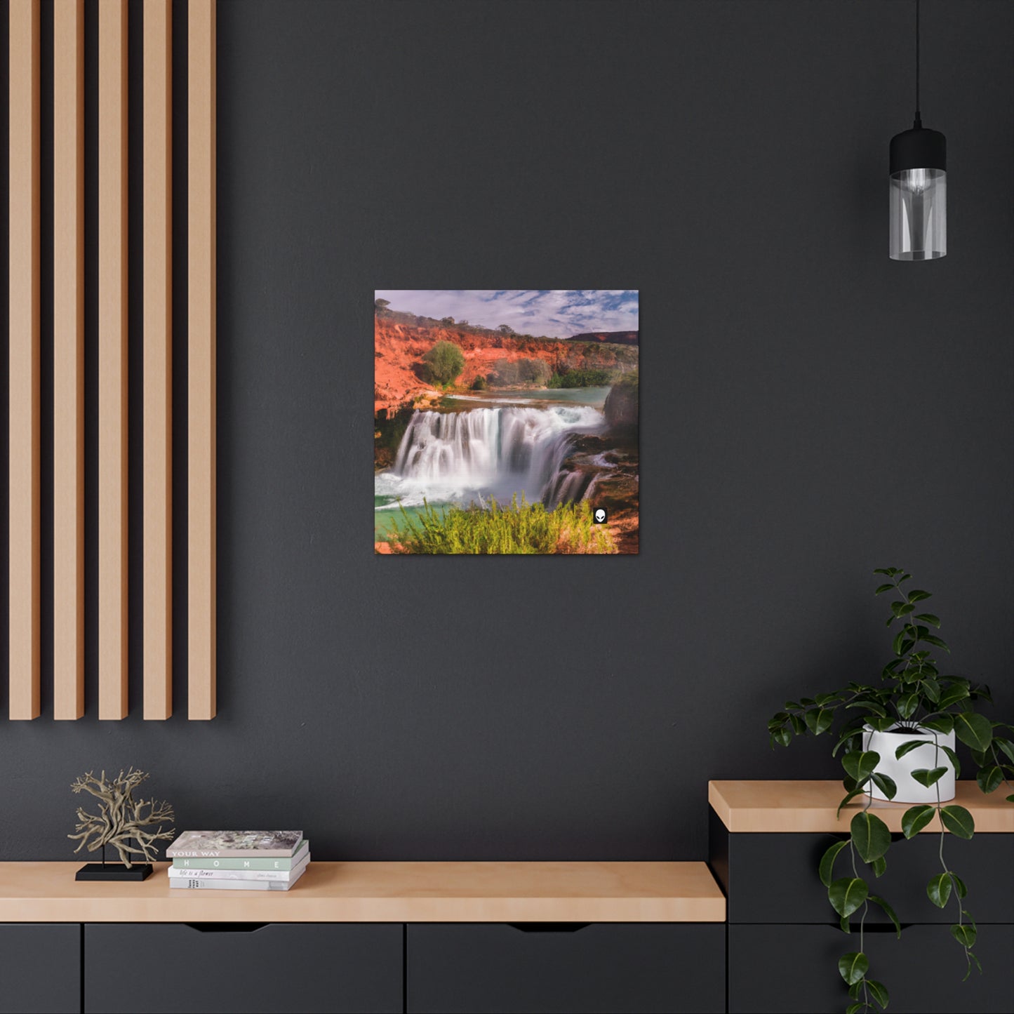 "Capturing Nature's Beauty: Crafting an Iconic Landscape in Vibrant Art" - The Alien Canva