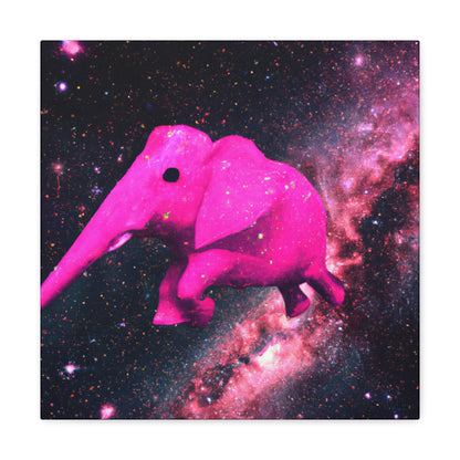 "Exploración majestuosa del elefante rosa" - The Alien Canva