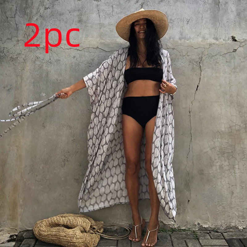 Polyester Damen Sonnenschutz Resort Strandkleid Überzug