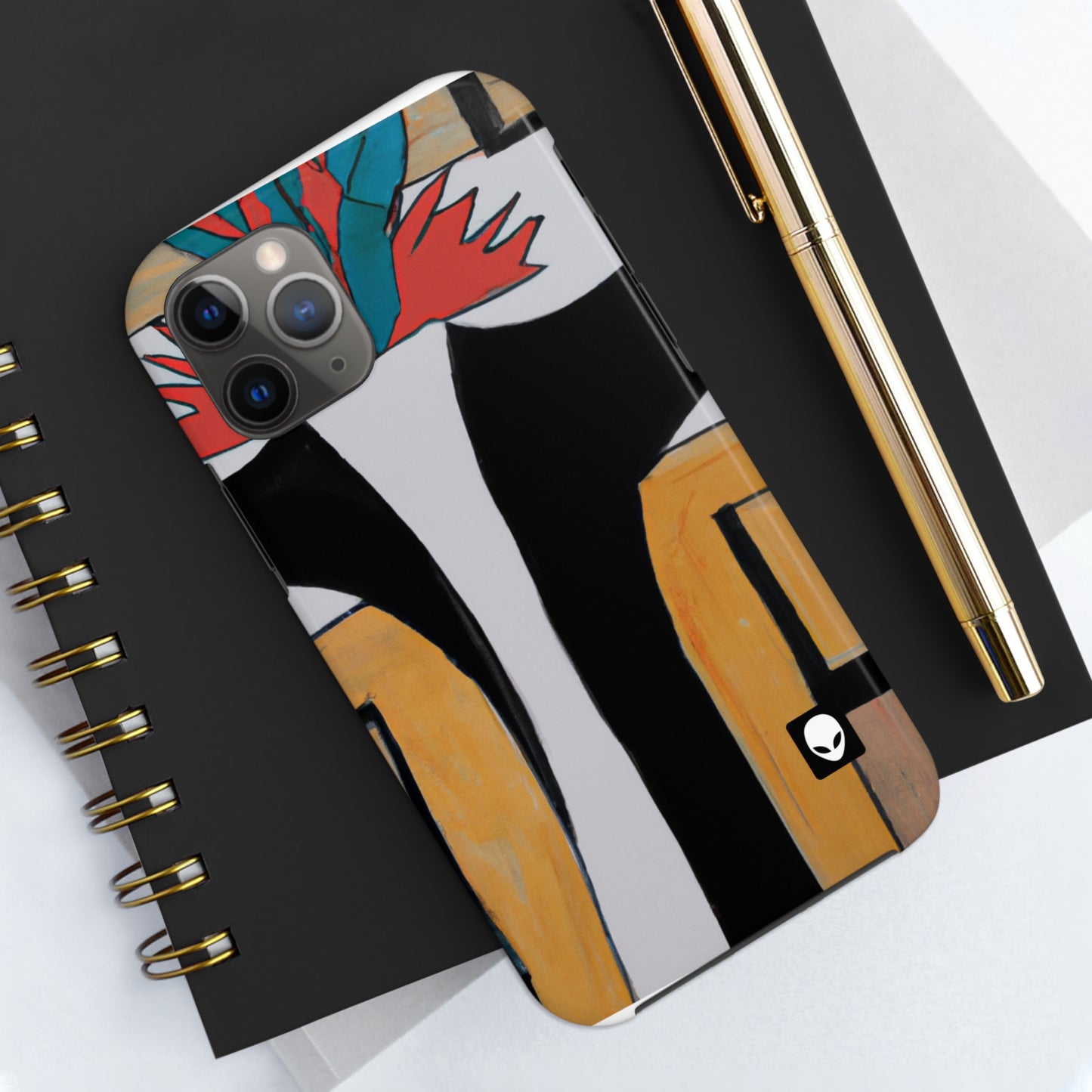 "Explorando el equilibrio y los patrones en el arte abstracto" - The Alien Tough Phone Cases