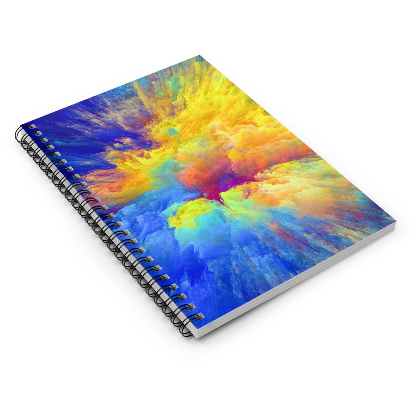 Vibrant Tangles - The Alien Spiral Notebook (Ruled Line)