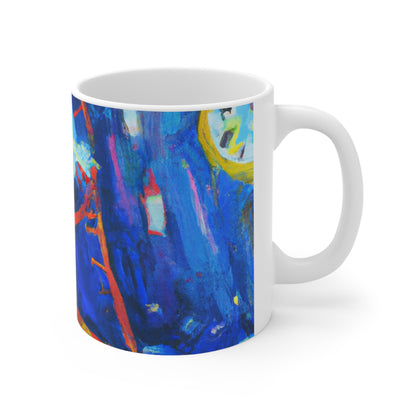 "Un paso a través de los tiempos" - Taza de cerámica The Alien 11 oz