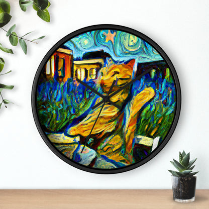 "A Cat Amongst the Celestial Tea Leaves" - The Alien Wall Clock