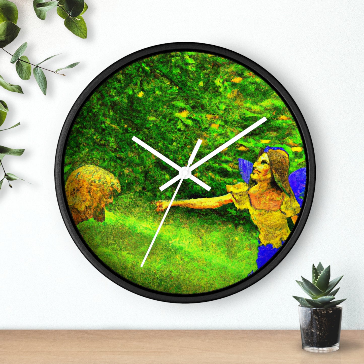 The Fairy and the Brave Adventurer - The Alien Wall Clock