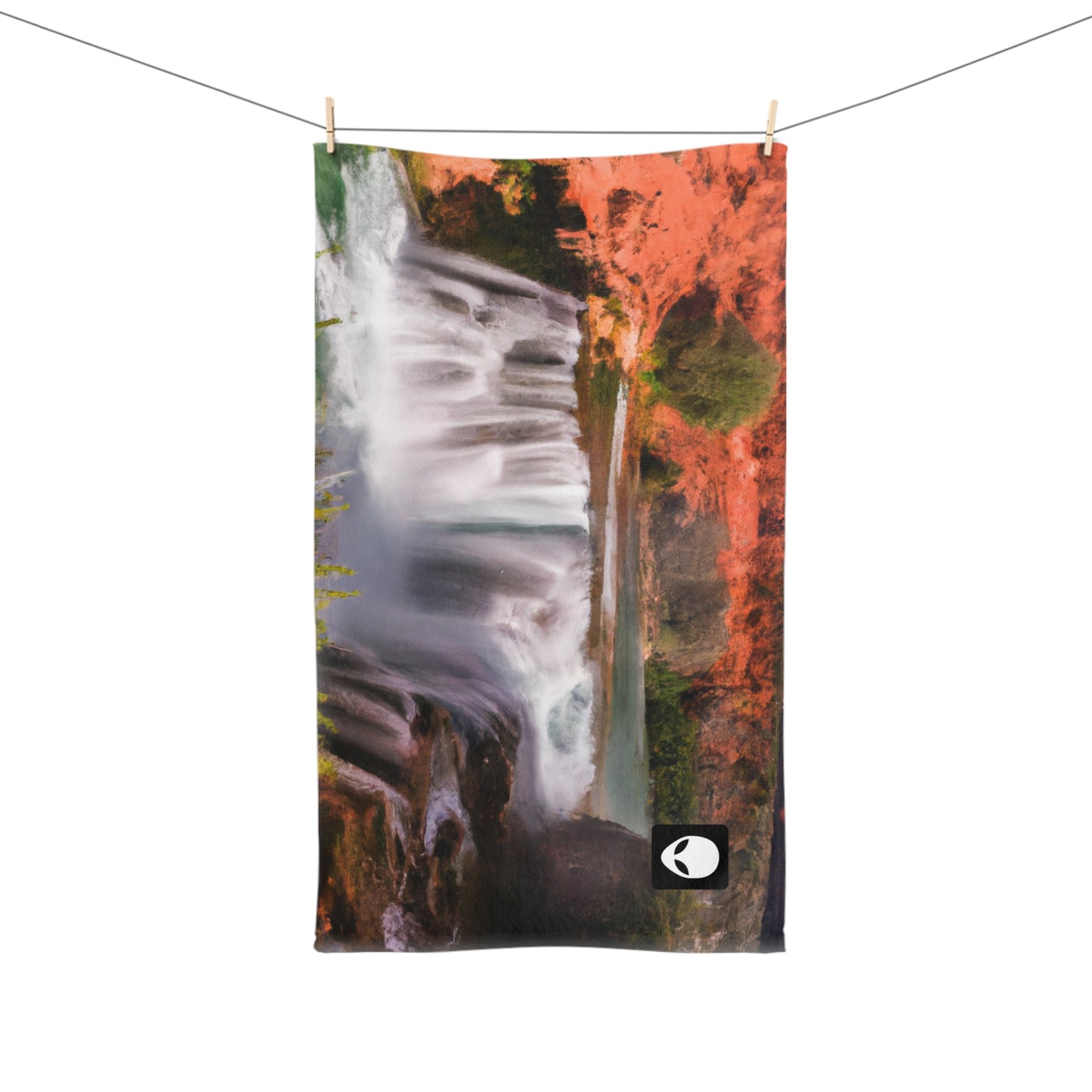 "Capturing Nature's Beauty: Crafting an Iconic Landscape in Vibrant Art" - The Alien Hand towel