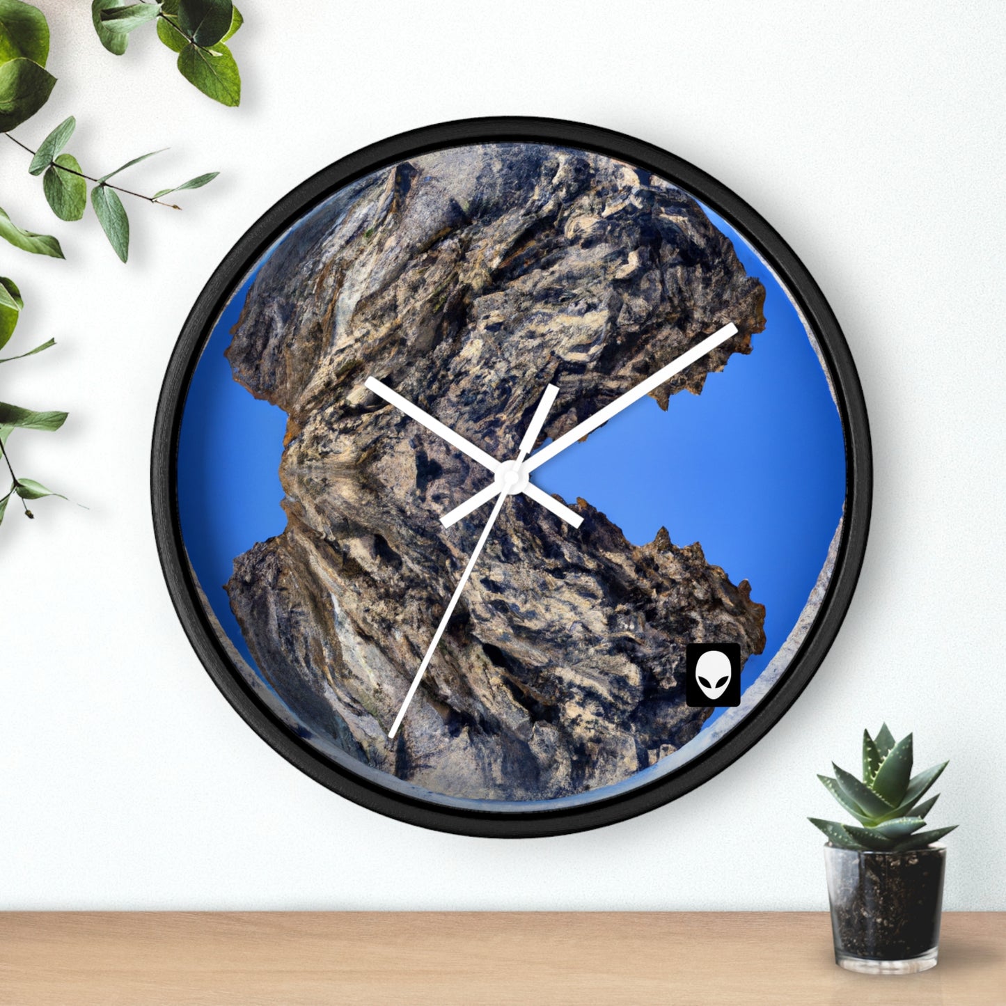 Nature in Splendor: Combining Photography with Digital Artistry - The Alien Wall Clock