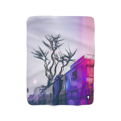 "Exploring Photographs in Color" - The Alien Sherpa Fleece Blanket