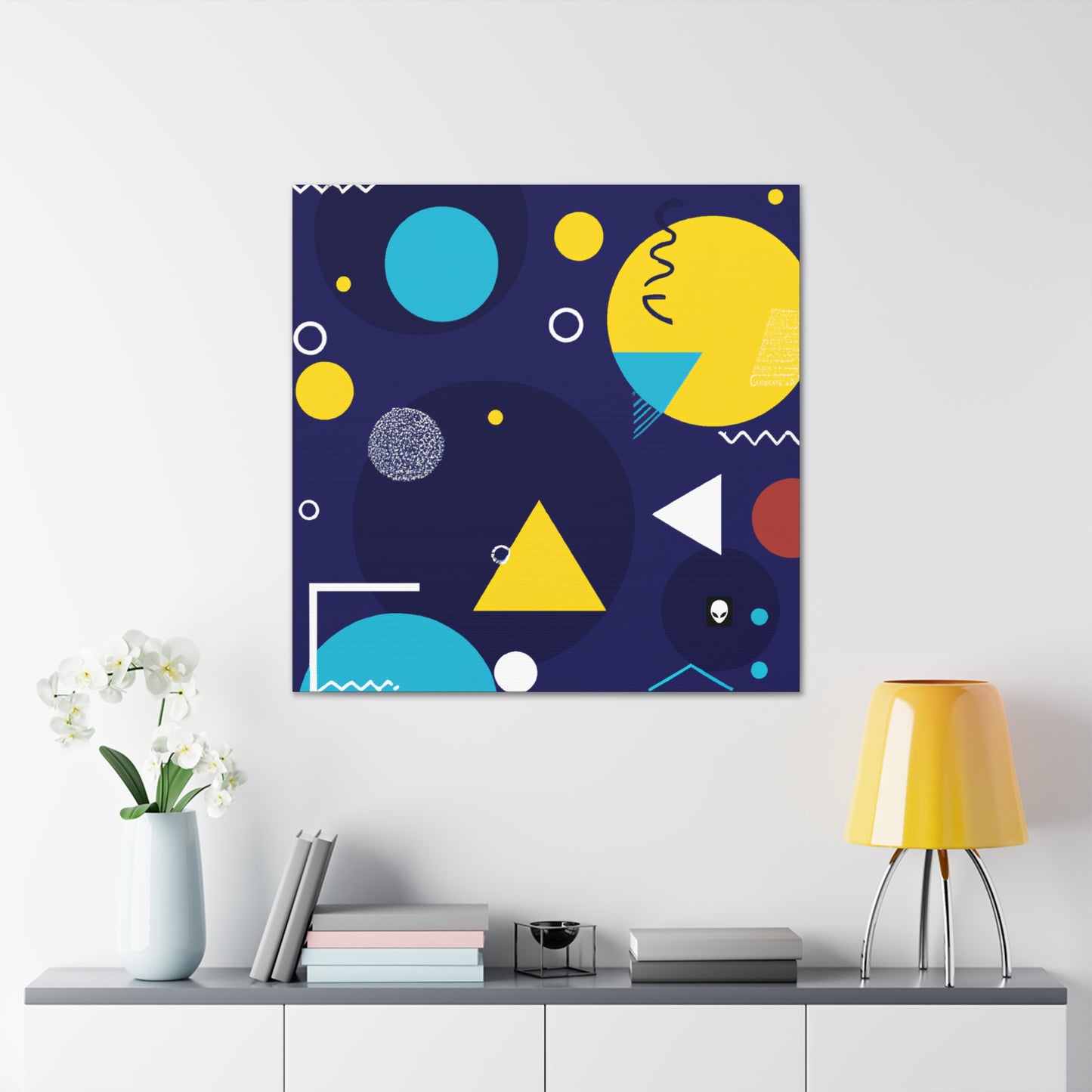 "Fusión geométrica: llevando tu visión a una vida colorida" - The Alien Canva