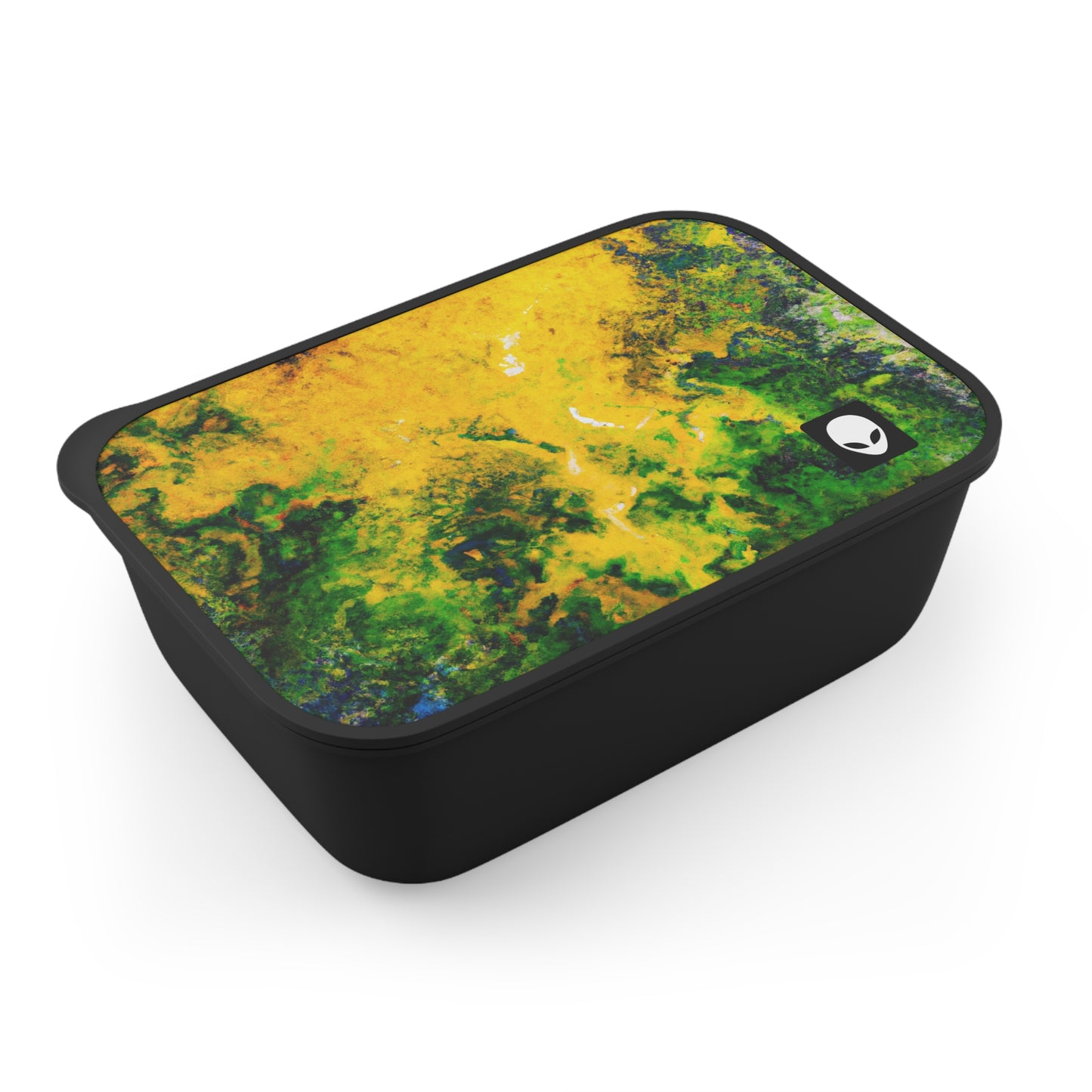 "Exploring Colorful Textures" - The Alien Eco-friendly PLA Bento Box with Band and Utensils