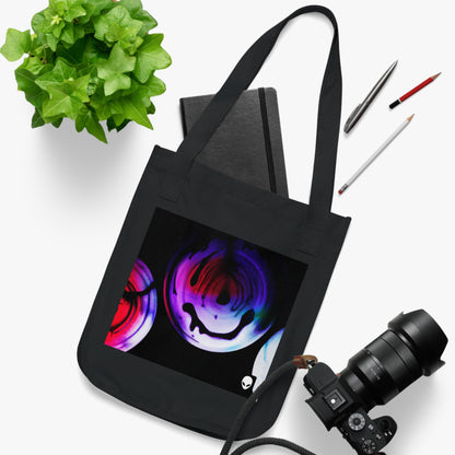 "Exploring Contrasts: A Colorful Dance of Luminance and Chromatic Aberration" - The Alien Eco-friendly Tote Bag