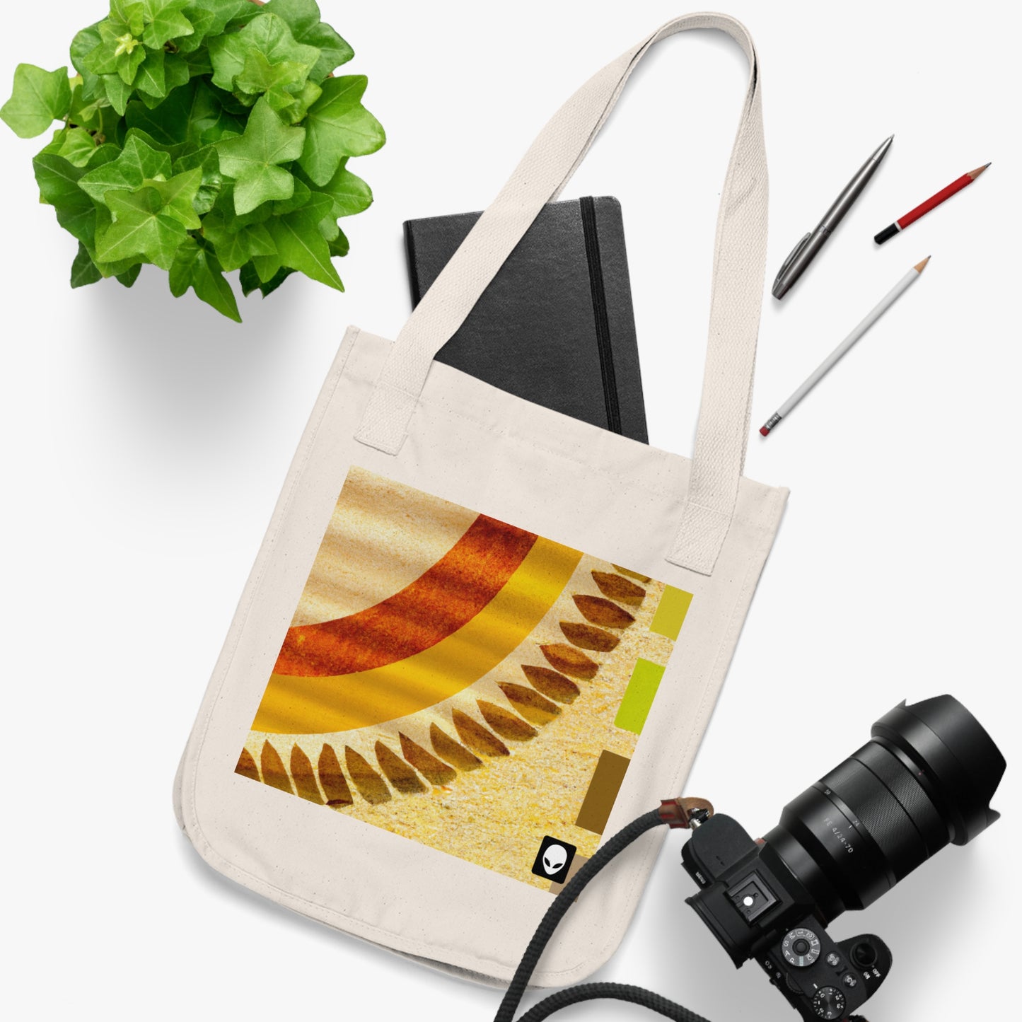 "A Natural Mosaic: Shapes and Colors from the Earth" - The Alien Eco-friendly Tote Bag