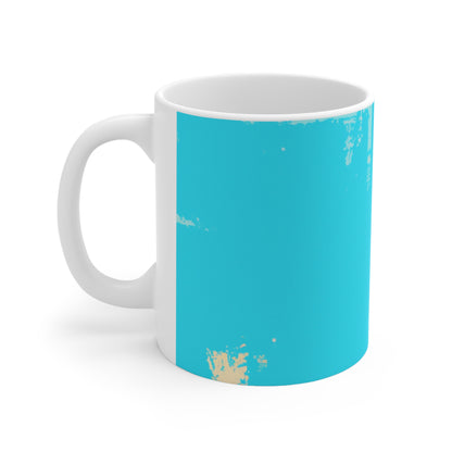 "A Breezy Skyscape: Una combinación de tradición y modernidad" - Taza de cerámica The Alien 11 oz