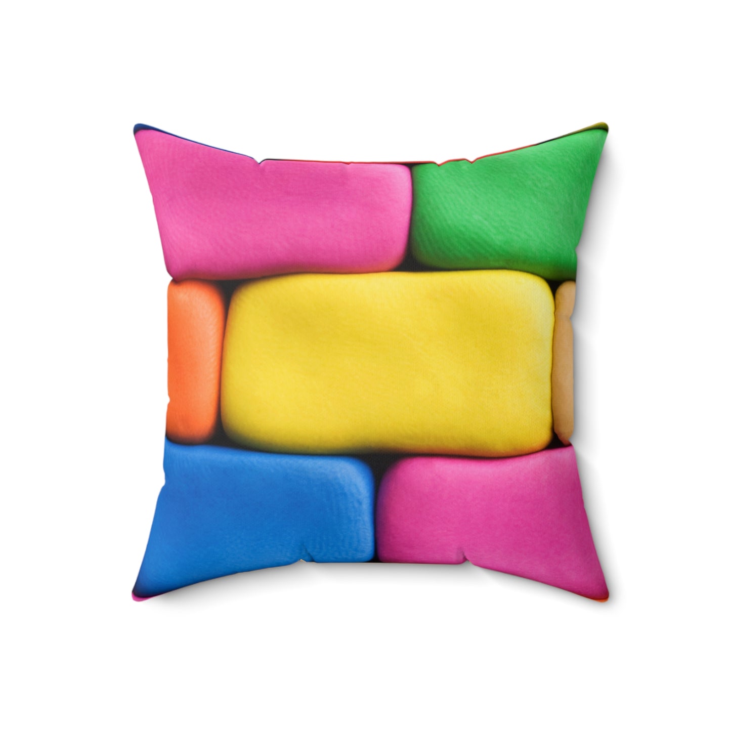 Polychrome Puzzles - The Alien Spun Polyester Square Pillow