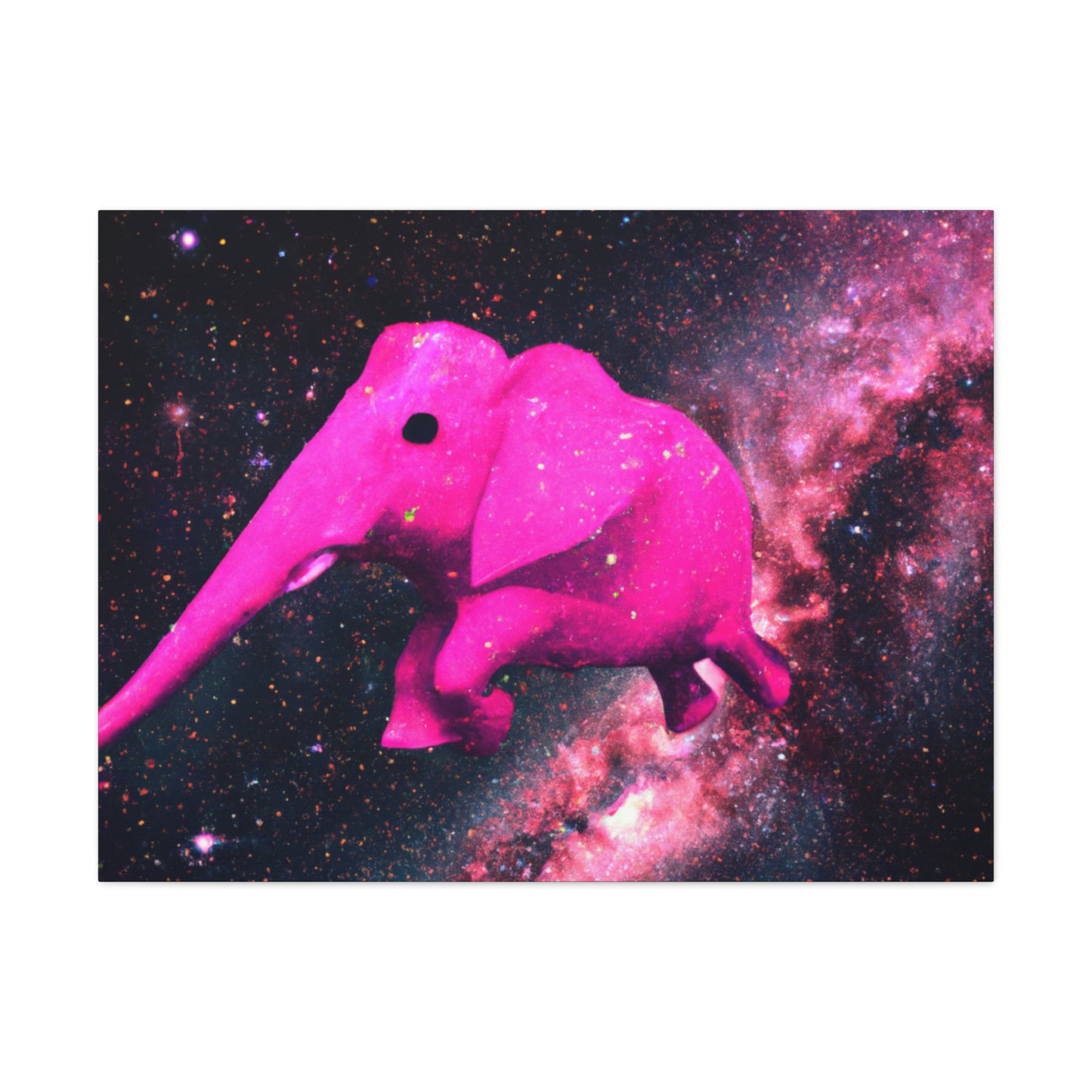 "Exploración majestuosa del elefante rosa" - The Alien Canva