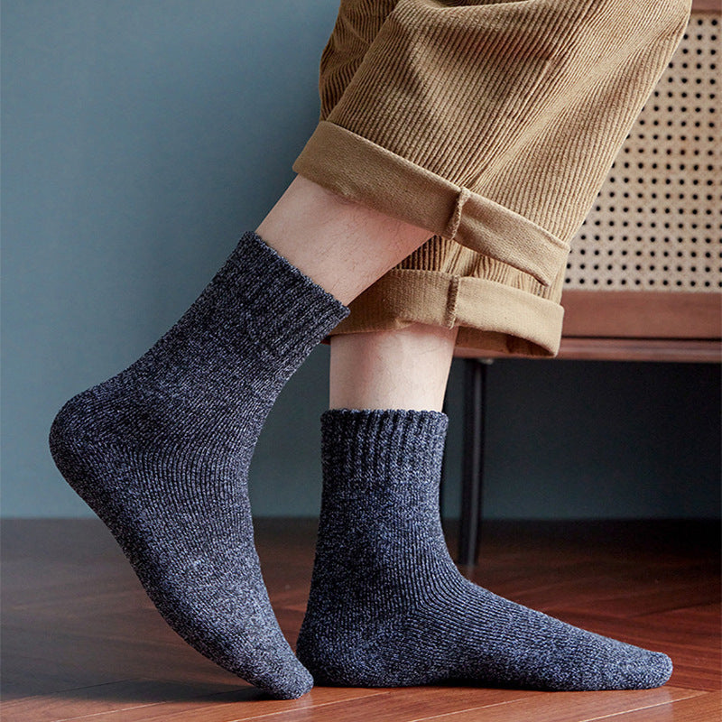 Schlauchsocken aus dickem, mit Fleece gefüttertem, warmem Frottee