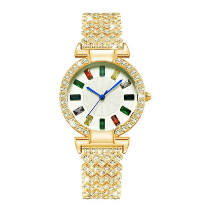 Full Diamond Quartz Bracelet Watch Fashion All-match Fashion Wrist Watch