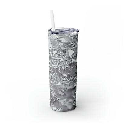 Shimmer Steel - The Alien Maars® Skinny Tumbler with Straw 20oz