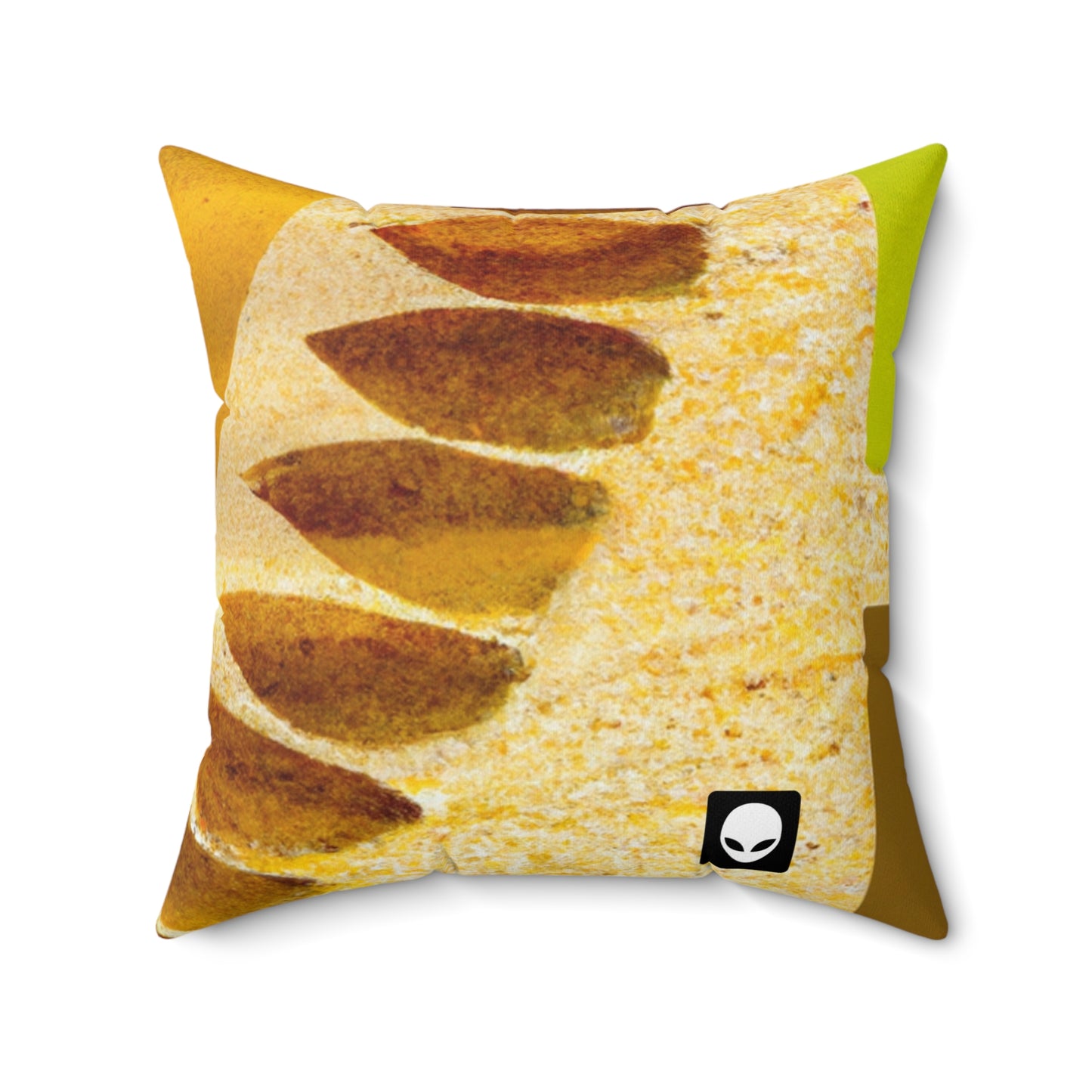 "Un mosaico natural: formas y colores de la Tierra" - The Alien Square Pillow