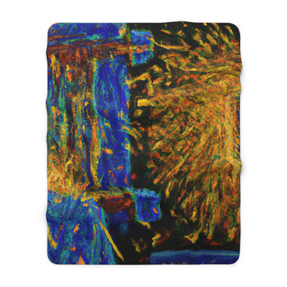 "Attraction Ignited" - The Alien Sherpa Fleece Blanket