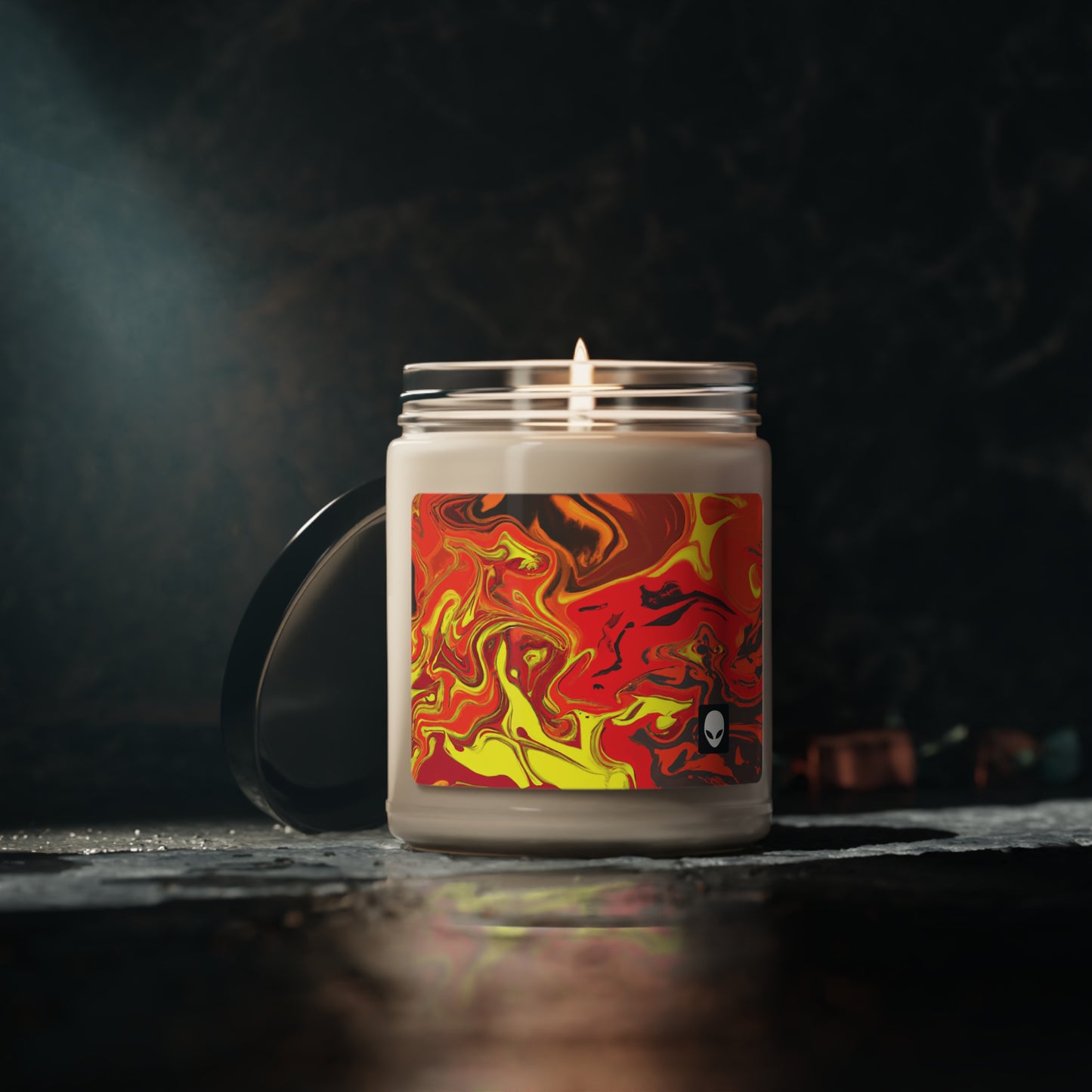 "Abstract Energy in Motion" - The Alien Eco-friendly Soy Candle