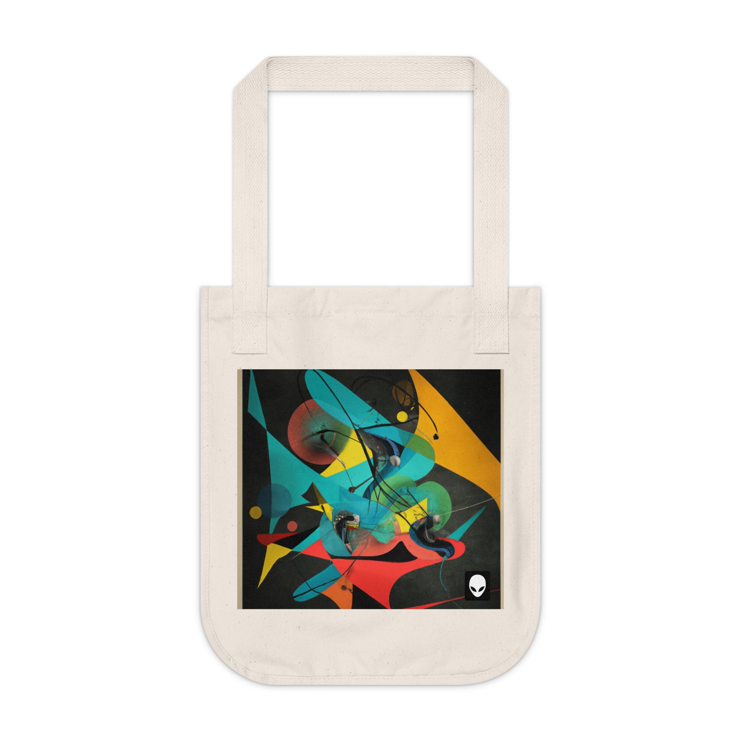 "Illusionary Perspective: A Colorful Dance of Light" - The Alien Eco-friendly Tote Bag