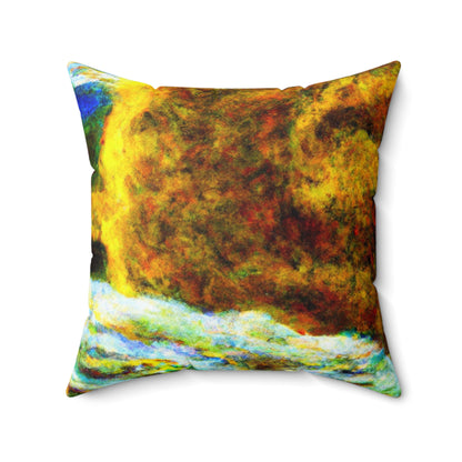 „Entlang der Flussufer des Leids“ – Das Alien Square Pillow