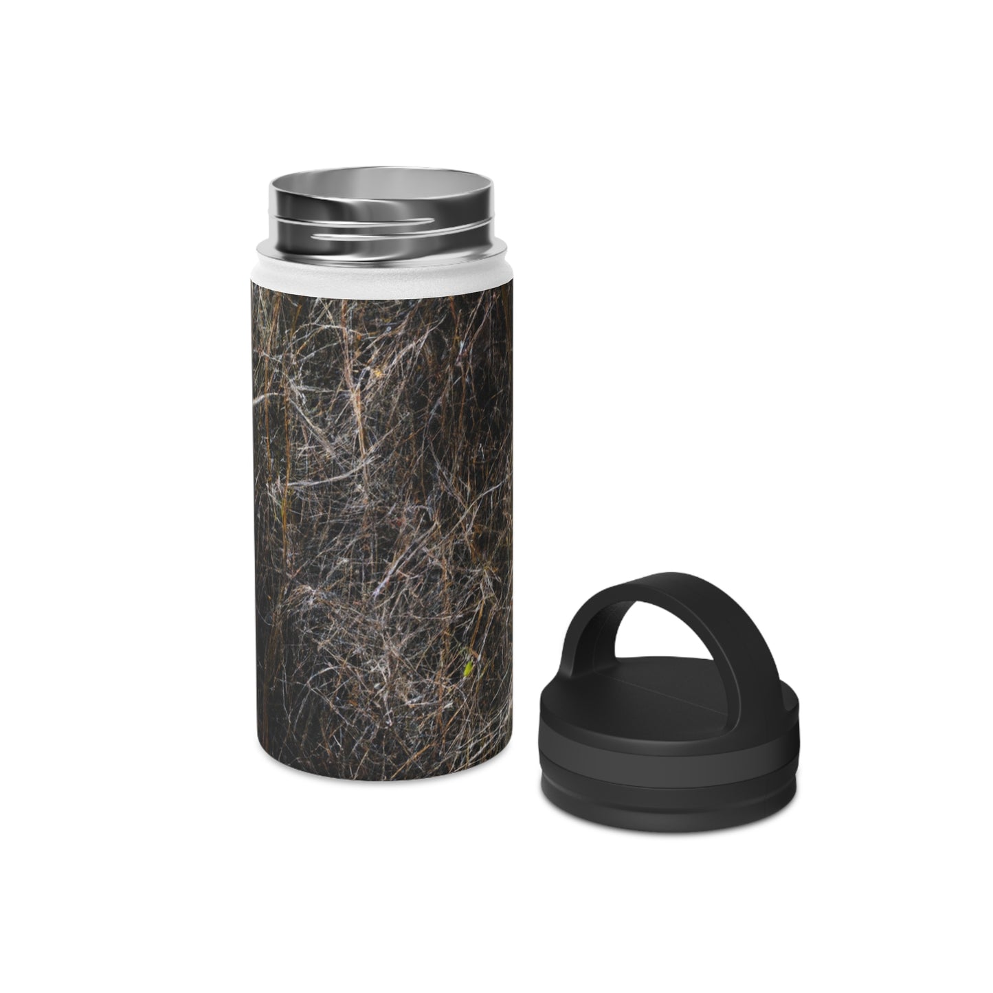 "A Glimpse of Nature's Glory" - The Alien Stainless Steel Water Bottle, Handle Lid