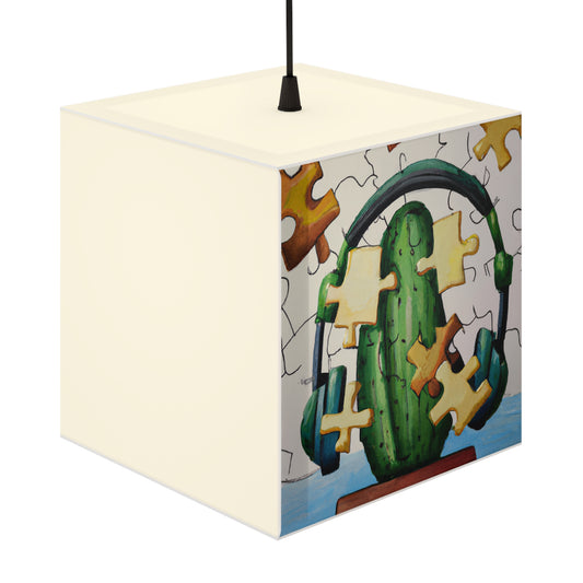 "Cactified Puzzle Time" - The Alien Light Cube Lamp