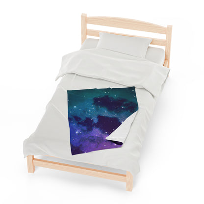 "Midnight Celestial Symphony" - The Alien Velveteen Plush Blanket