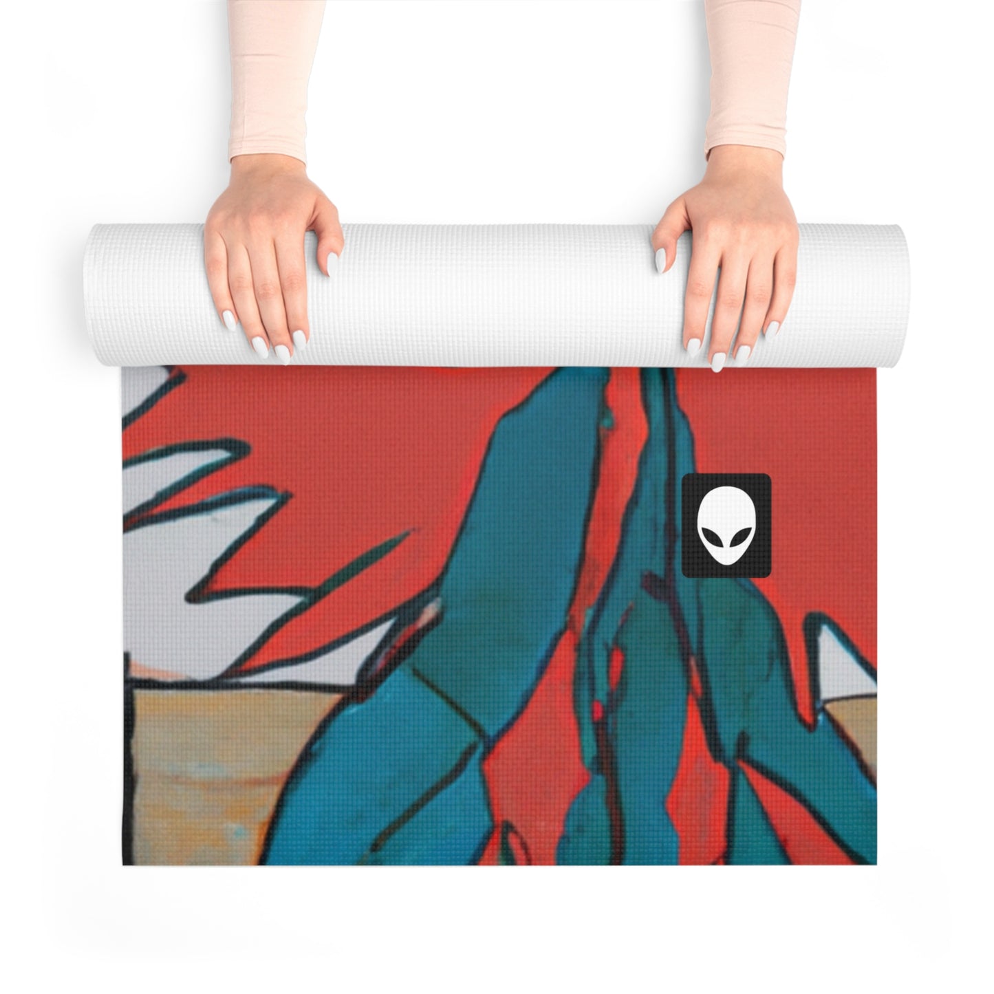 "Exploring Balance and Pattern in Abstract Art" - The Alien Yoga Mat