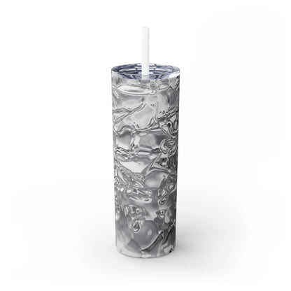 Shimmer Steel - The Alien Maars® Skinny Tumbler with Straw 20oz