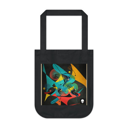 "Illusionary Perspective: A Colorful Dance of Light" - The Alien Eco-friendly Tote Bag