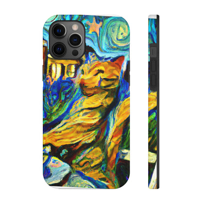 "Un gato entre las hojas de té celestiales" - The Alien Tough Phone Cases