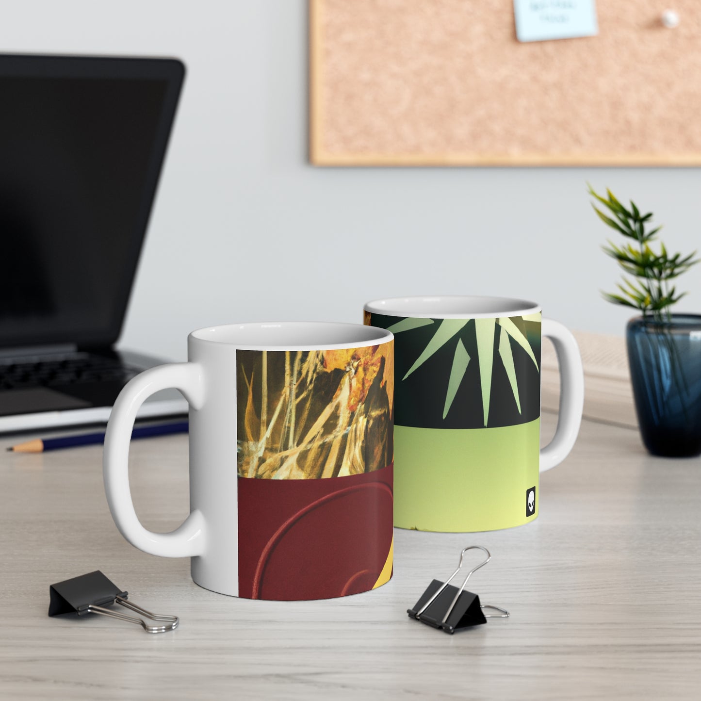 "A Reflection of My Journey: A Collage of Growth and Transformation" - The Alien Ceramic Mug 11 oz