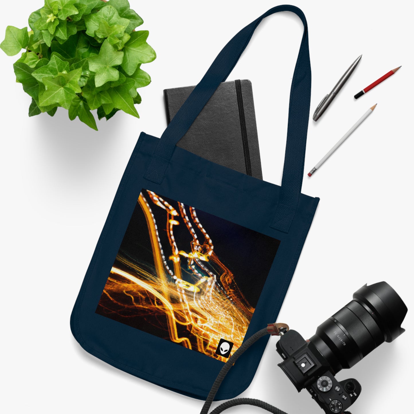 "Chaotic Disruption: An Abstract Exploration" - The Alien Eco-friendly Tote Bag