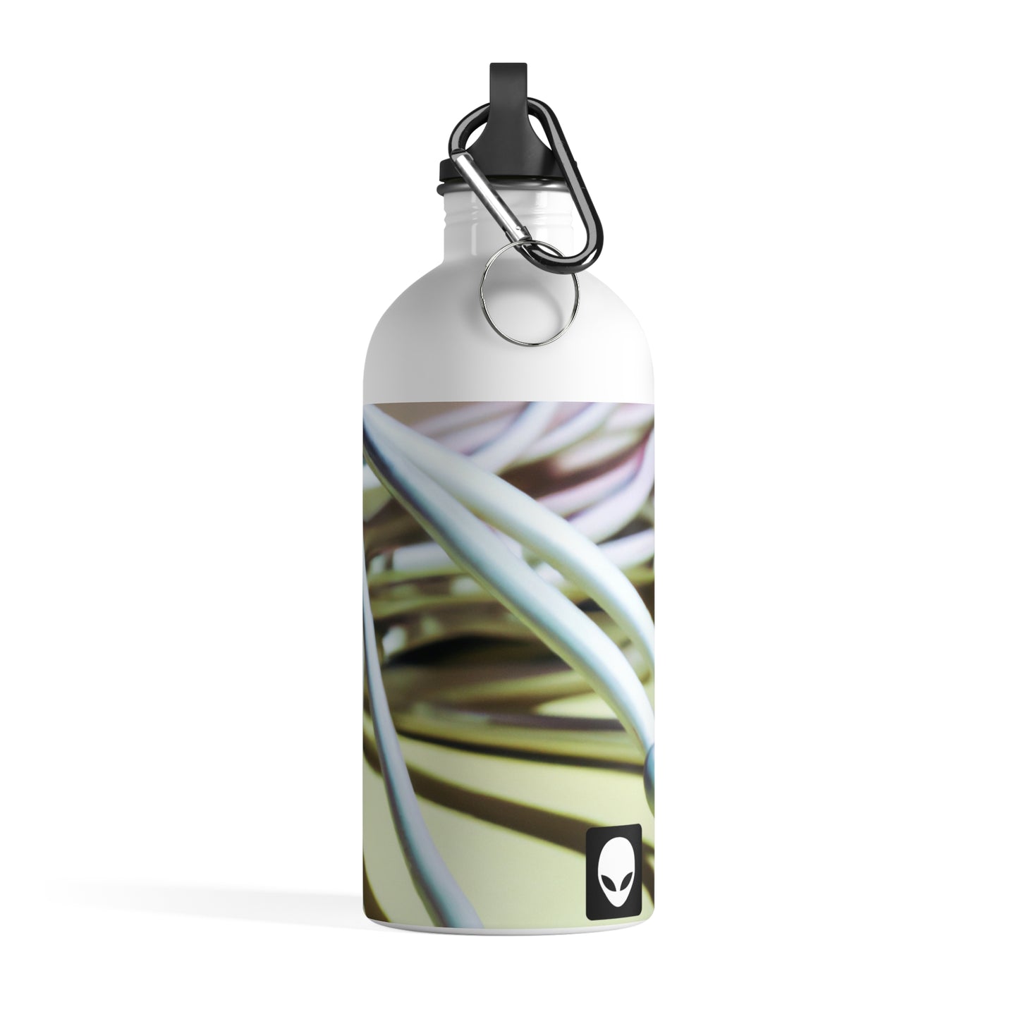 "Abstract Artistry: Constructing Emotion from Common Objects" - The Alien Stainless Steel Water Bottle