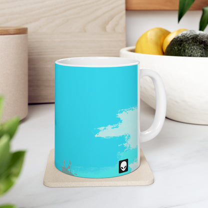 "A Breezy Skyscape: Una combinación de tradición y modernidad" - Taza de cerámica The Alien 11 oz