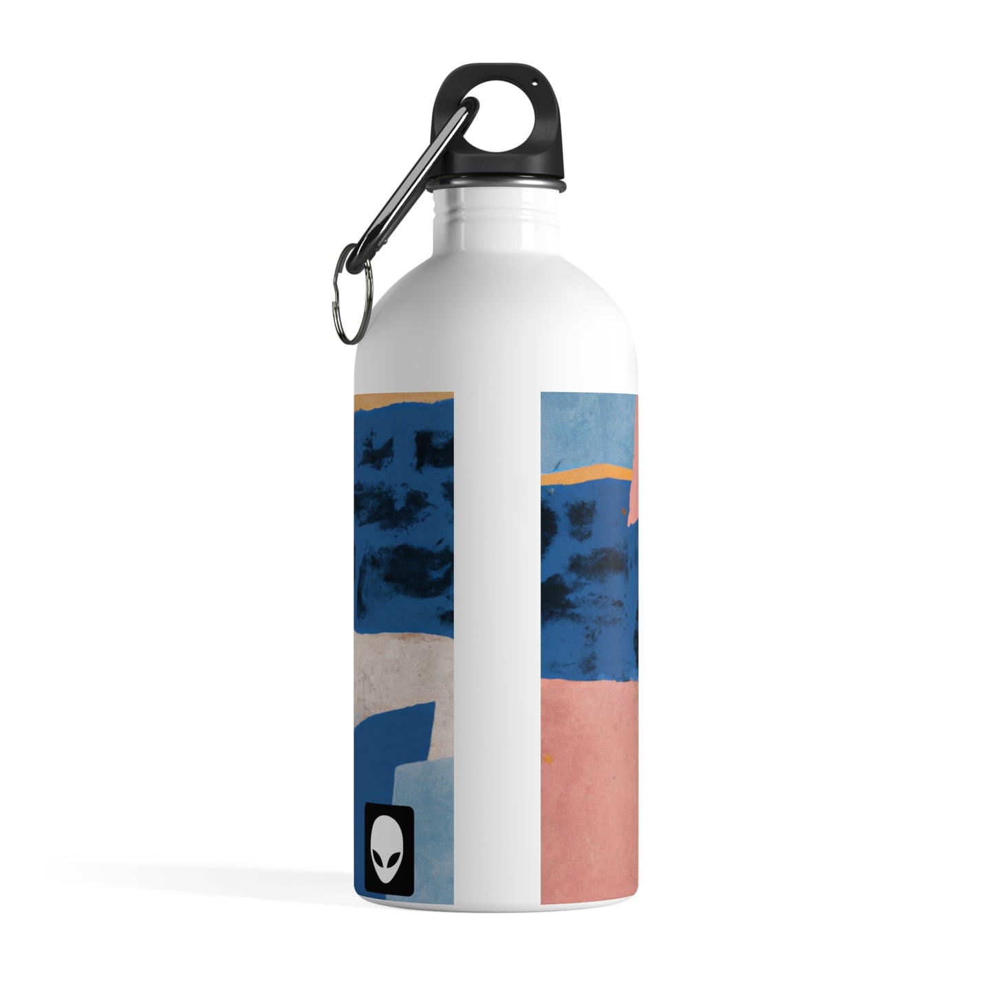 "Interplay of Light and Shadow: An Abstract Collage" - The Alien Stainless Steel Water Bottle