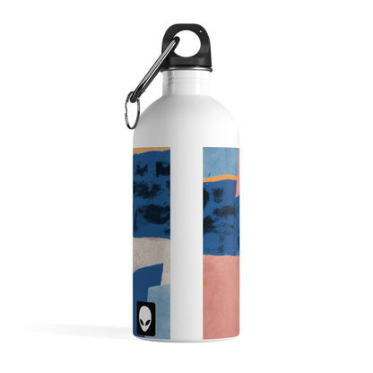 "Interplay of Light and Shadow: An Abstract Collage" - The Alien Stainless Steel Water Bottle