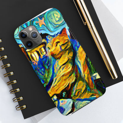 "Un gato entre las hojas de té celestiales" - The Alien Tough Phone Cases